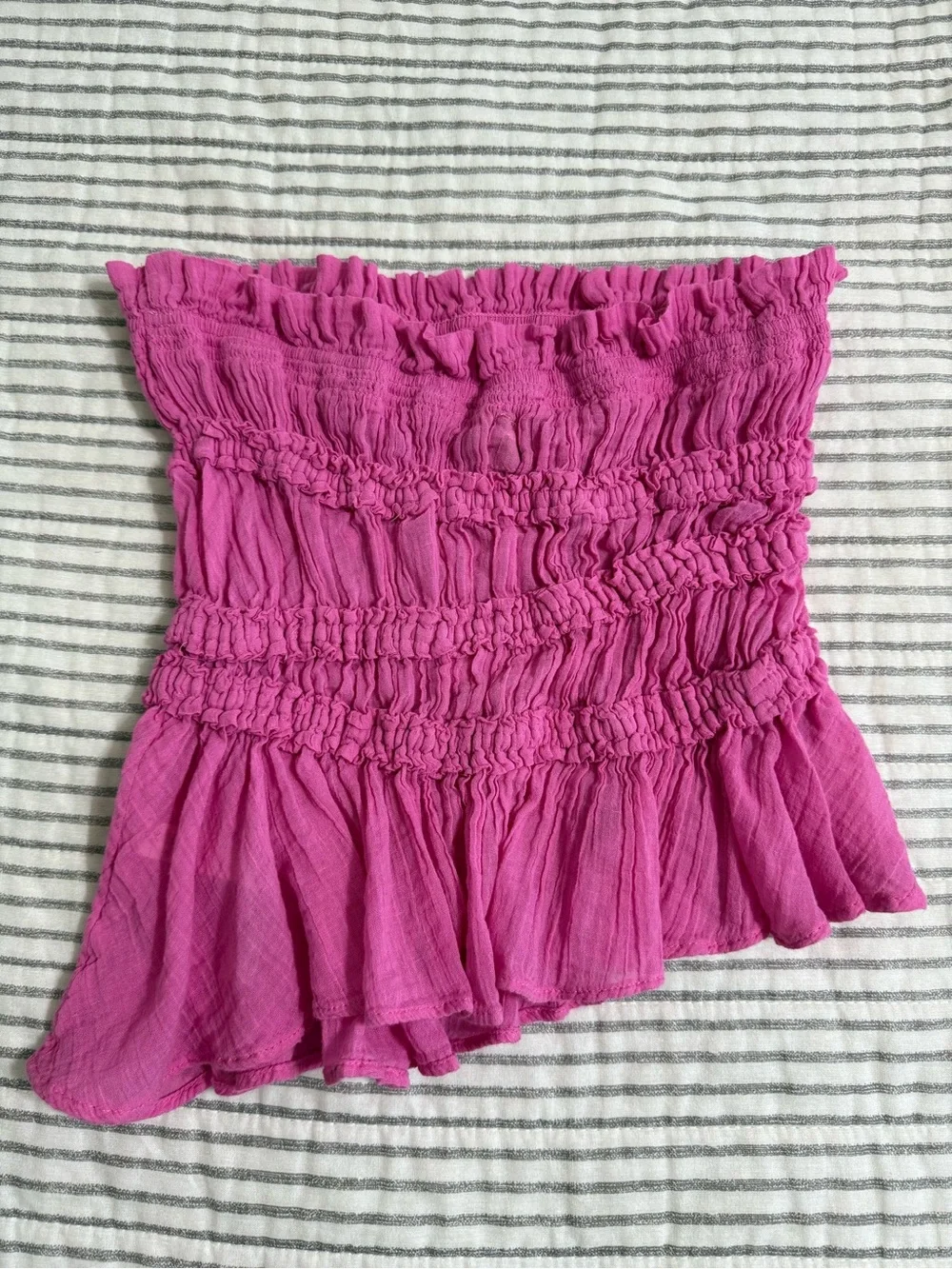 Free People Daybreak Cotton Tube Top Strapless XS NWOT